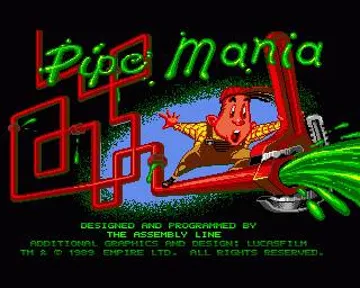 Pipe Mania screen shot title